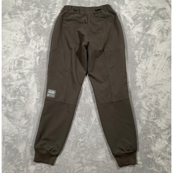 Figs Pants Small Brown Star Wars Mandalorian Grogu Joggers Cargo Medical Nurse - Picture 2 of 14